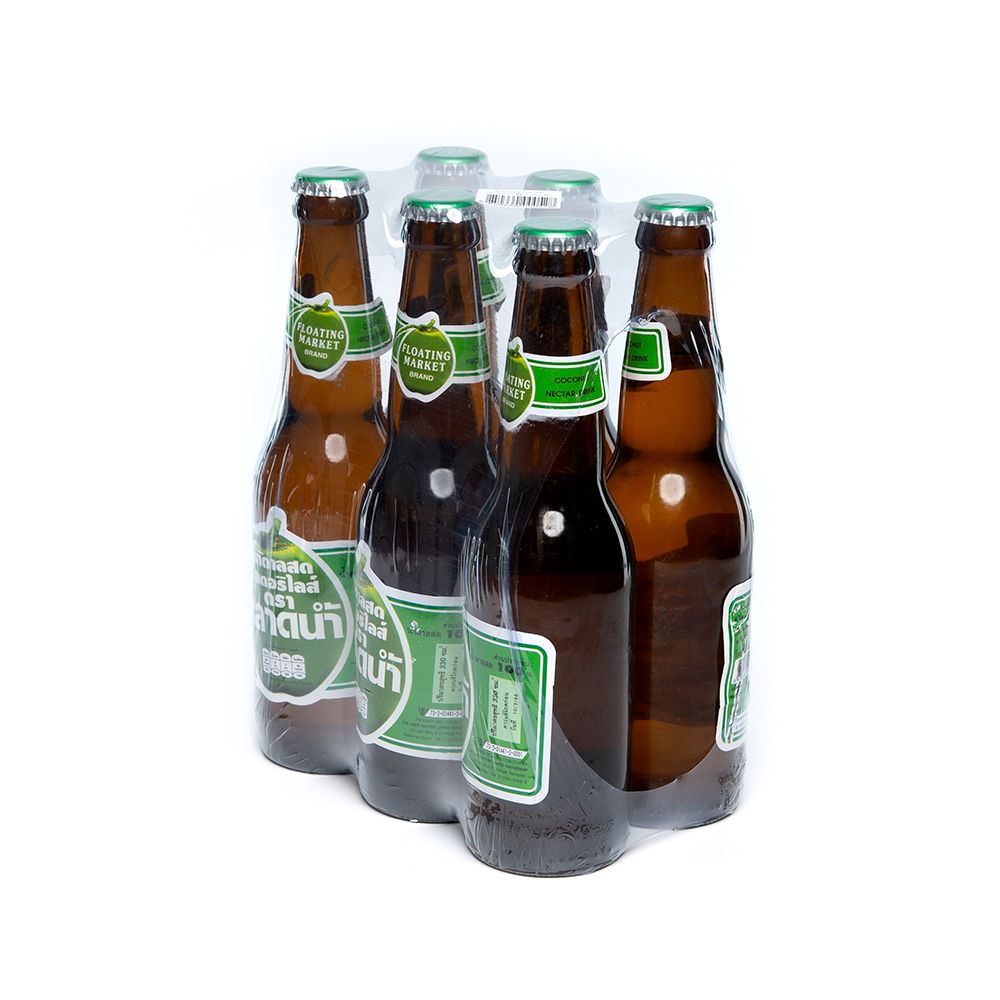 ตลาดน้ำน้ำตาลสด 330ซีซี.X6