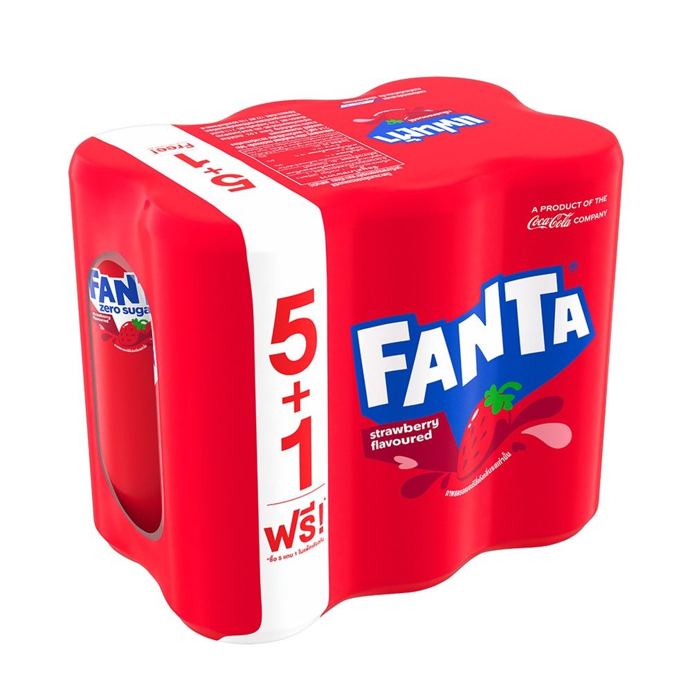 แฟนต้าน้ำแดงกระป๋อง 325มล.X6