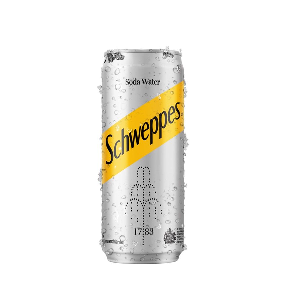 SCHWEPPES SODA WATER 330ML.X6