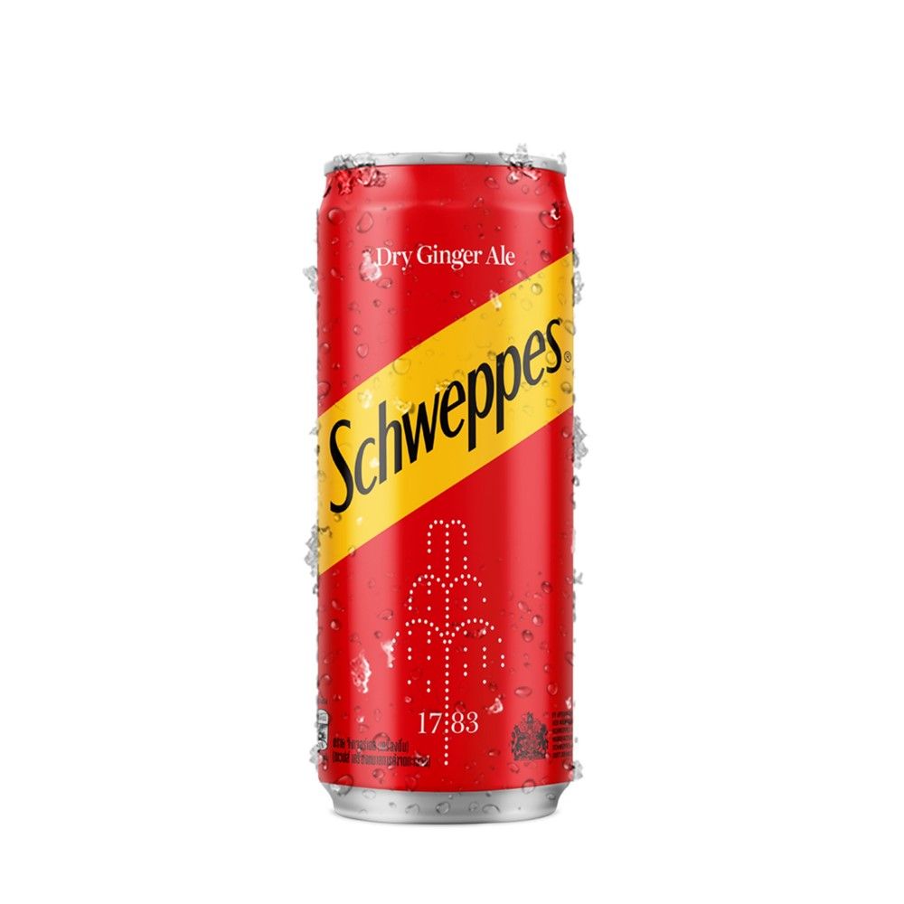 SCHWEPPES DRY GINGER ALE 330ML.X6