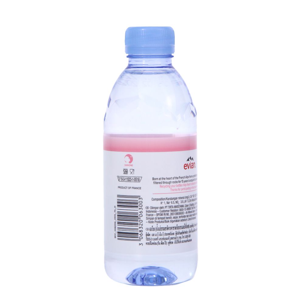 EVIAN MINERAL WATER 330 ML.