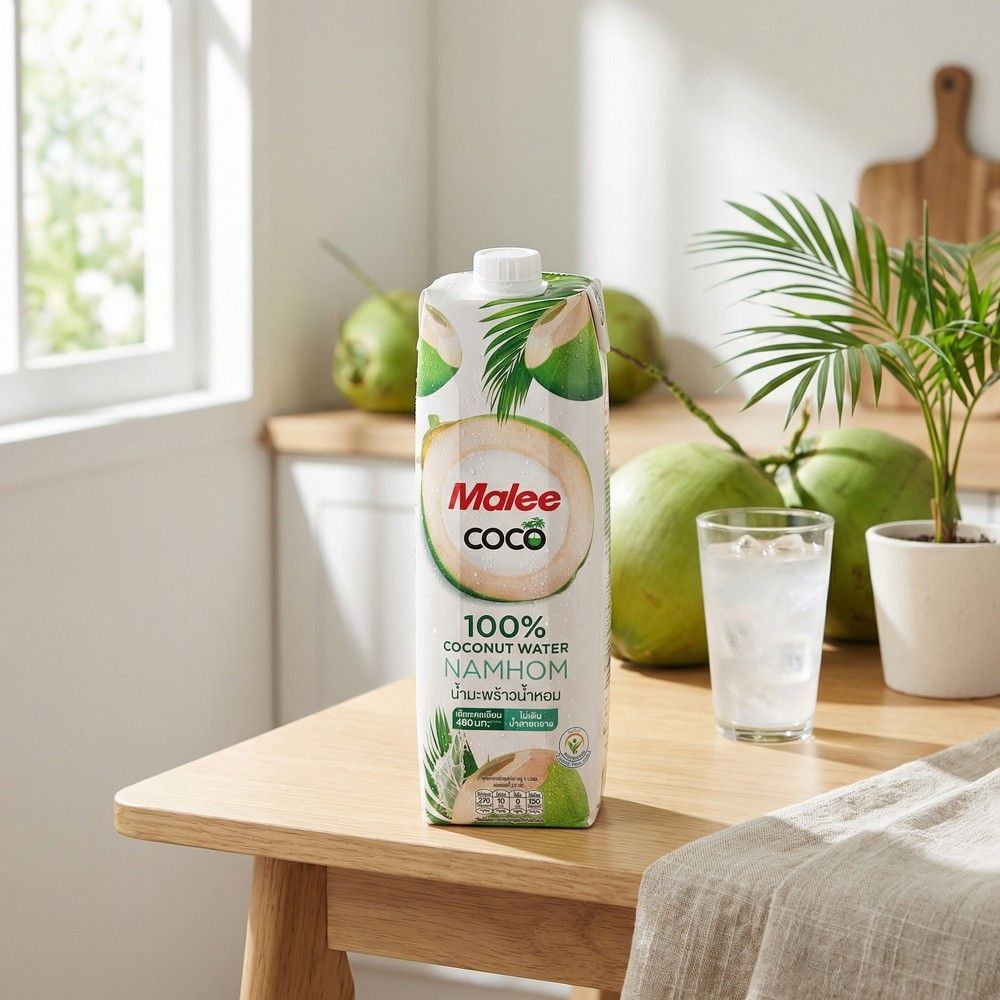 MALEE 100% NAMHOM COCONUT WATER 1000 ML.