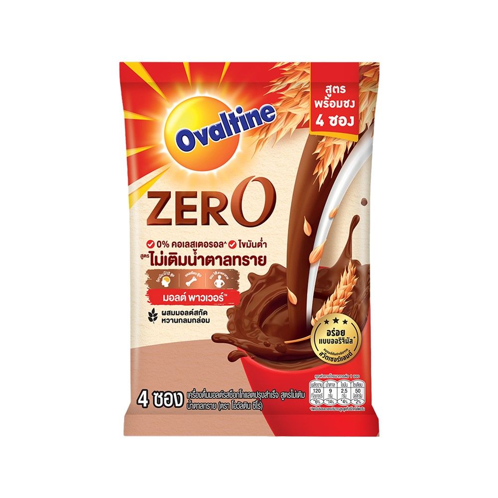 OVALTINE ZERO NO SUGAR 30 G PACK 4