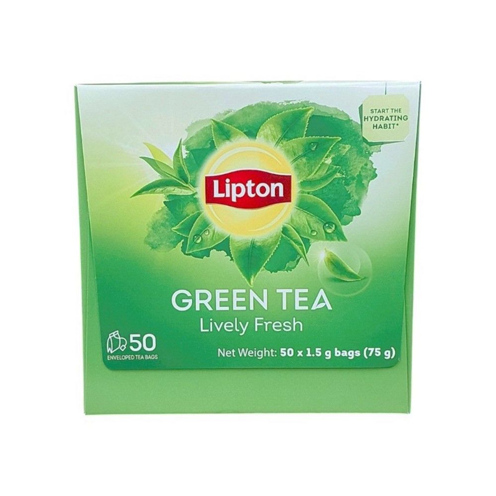 LIPTON GREEN TEA LIVELY FRESH 1.5 G PACK 50