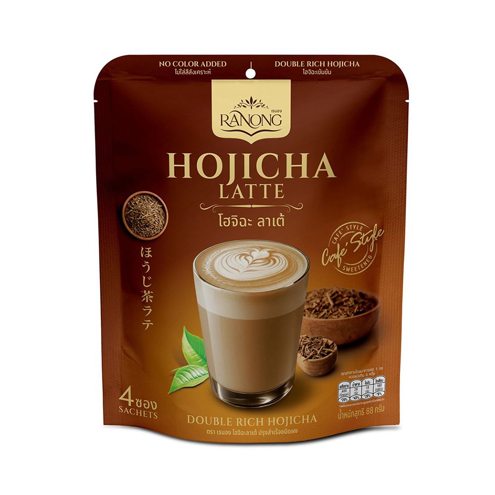 RANONG HOJICHA LATTE 22 G PACK 4 SACHETS