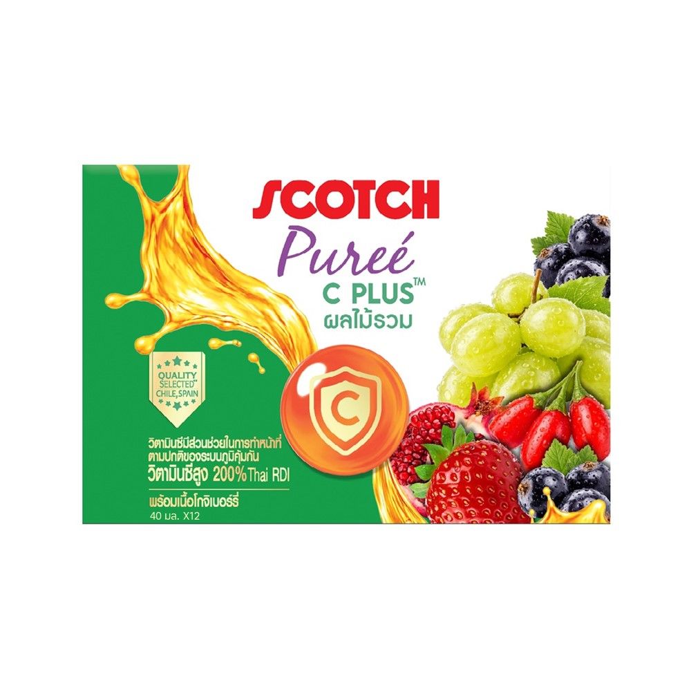 SCOTCH PUREE C PLUS 40 ML PACK 12
