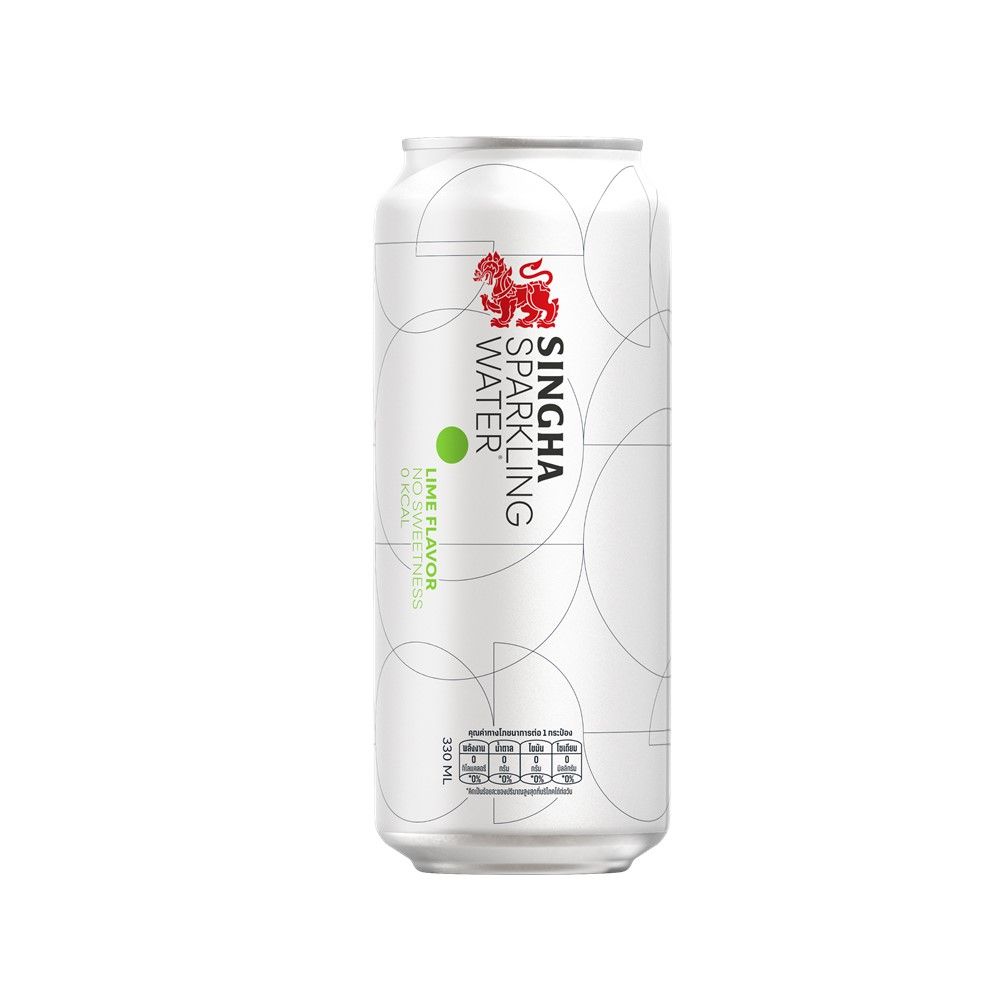 SINGHA SPARKLING WATER LIME 330 ML