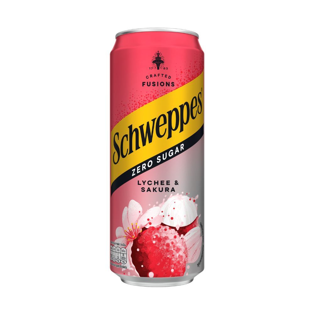 SCHWEPPES ZERO LYCHEE SAKURA 330 ML