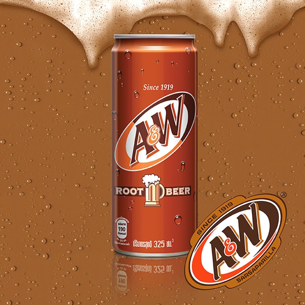 เอแอนด์ดับบลิว รูทเบียร์กระป๋อง 325มล.